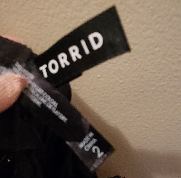 Torrid Black & Pink Baby Doll Lingerie Gown Size 2