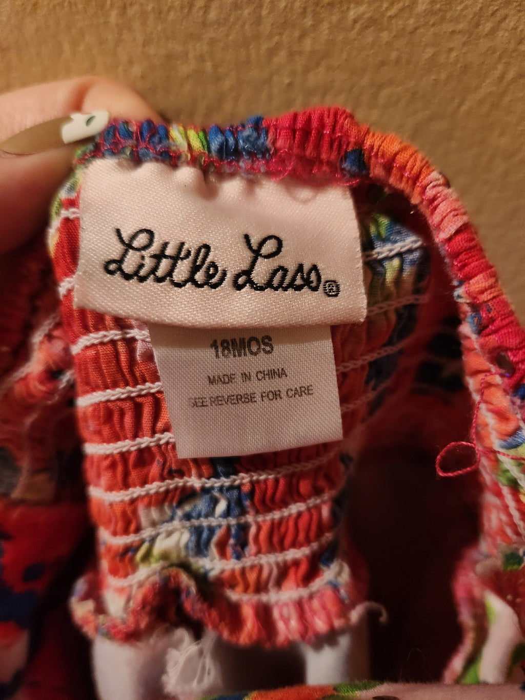 Little Lass Floral Layered Halter Dress 18M