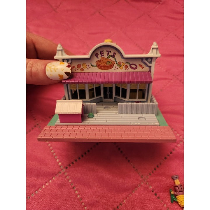 1993 Polly Pocket Pollyville Vintage Lot Pet Shop Bluebird Playset