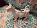 Vintage White Ceramic Cow Shaped Creamer Pitcher