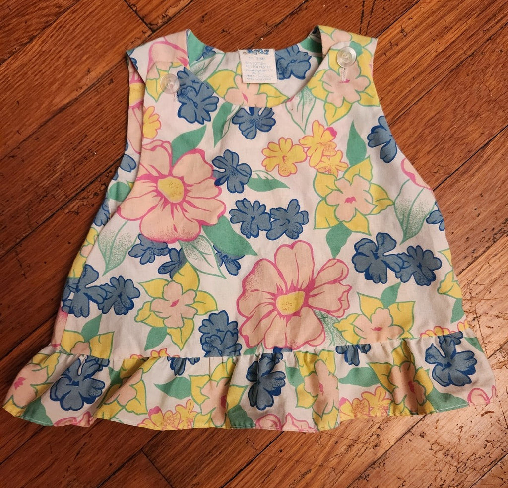 Coles Kids Vintage Floral Sleeveless Tank 3/6 Months