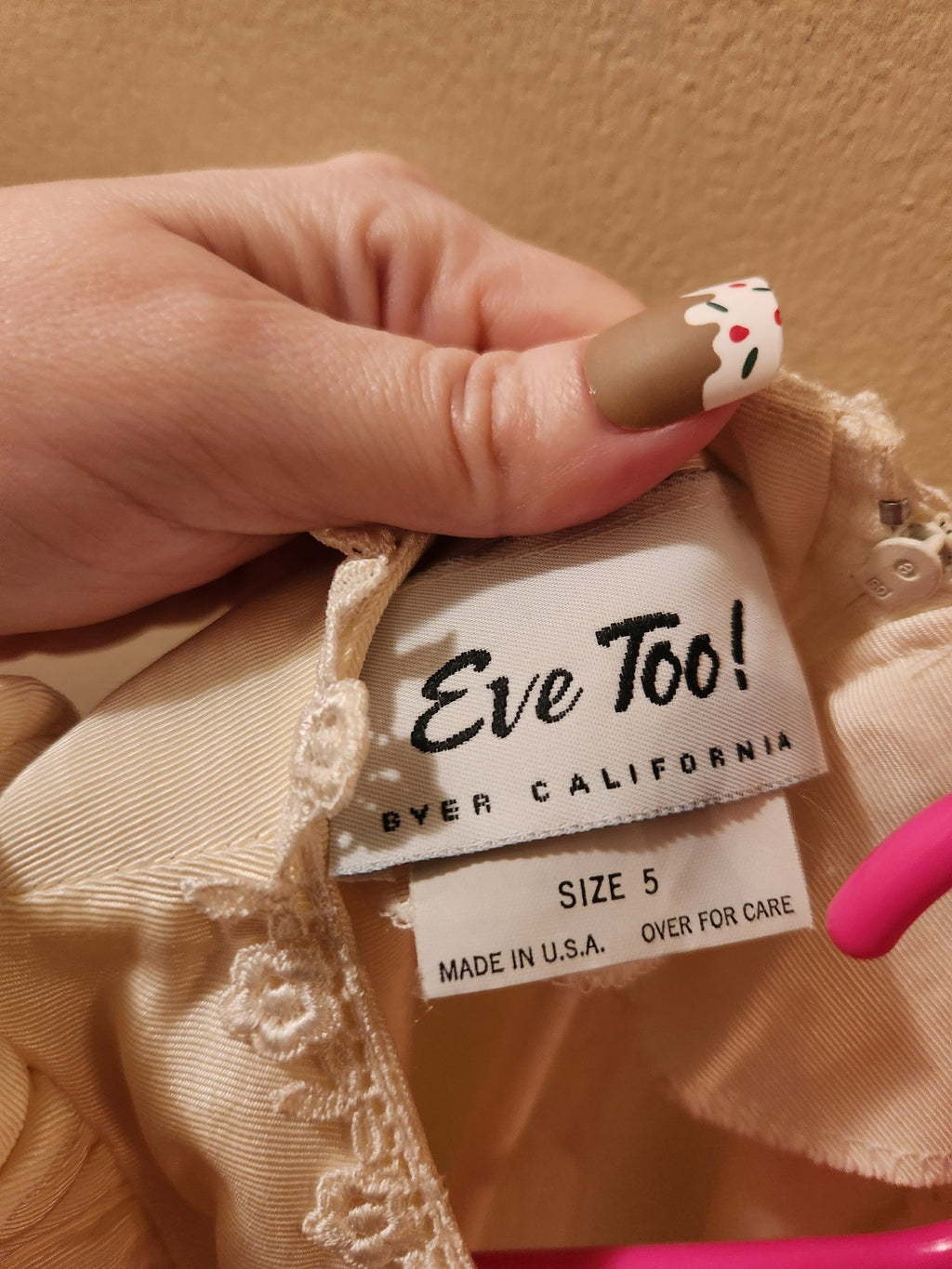 Eve Too! Byer California 90s Girls Yellow Dress Size 5