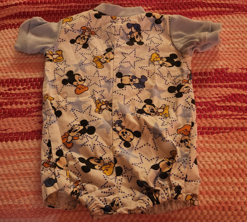 Vintage Disney Mickey Mouse Baby Romper 0/6 Months