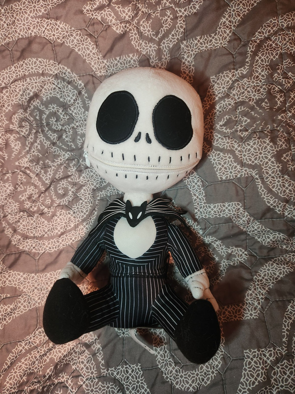 Jack Skellington The Nightmare Before Christmas Zipper Mouth Plush