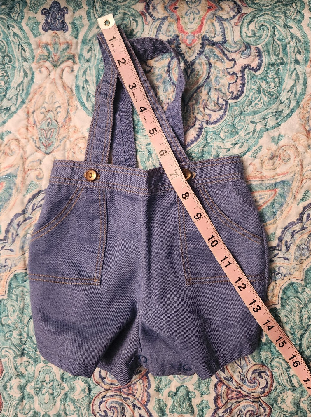 Toddle Tyke Vintage Overalls 0/6 Months