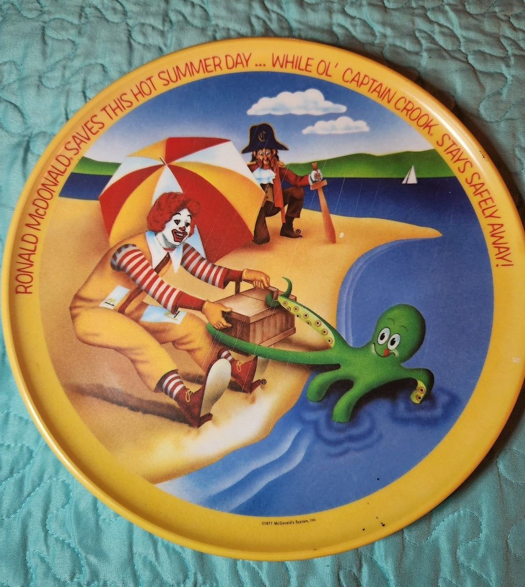 Mcdonalds Vintage 1977 Ronald Mcdonald Seasonal Plates