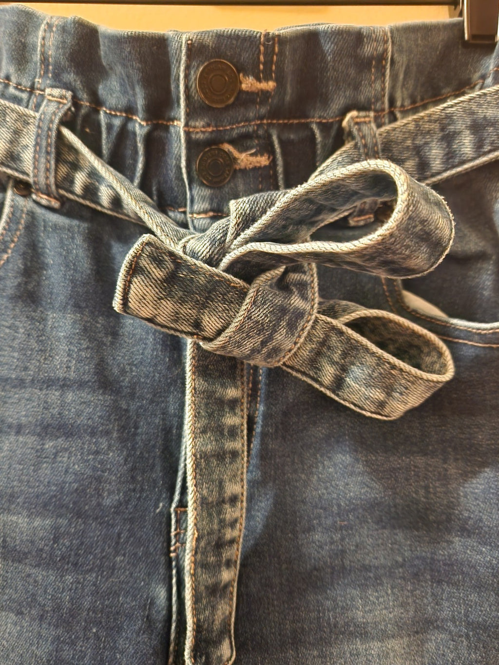 KanCan High Rise Paper Bag Waist Skinny Jeans Size Small
