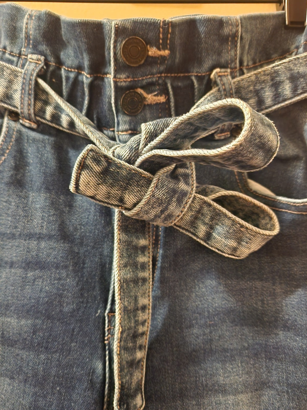 KanCan High Rise Paper Bag Waist Skinny Jeans Size Small