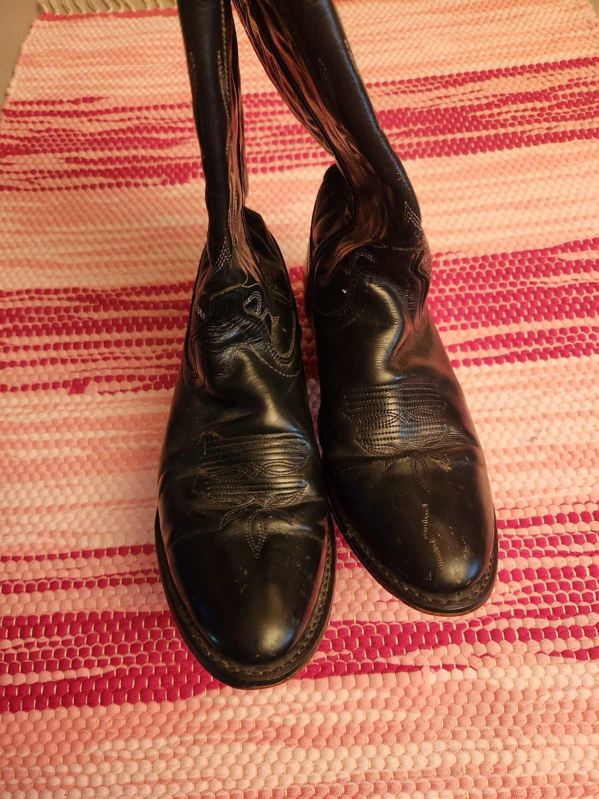 Laredo Black Cowboy Boots Womens Size 8