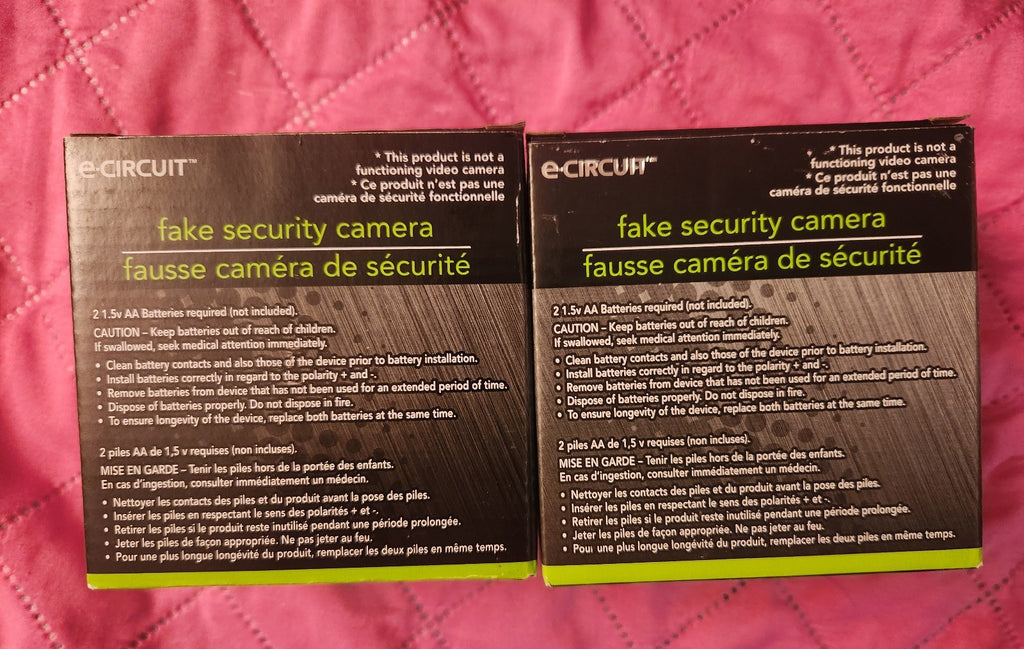 New Fake Security Cameras Lot