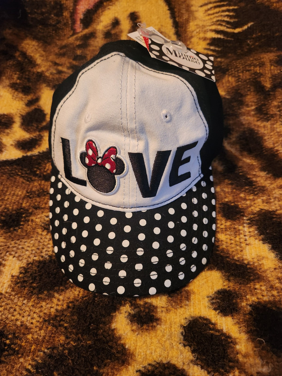 Disney Minnie Mouse Polka Dot Hat NWT