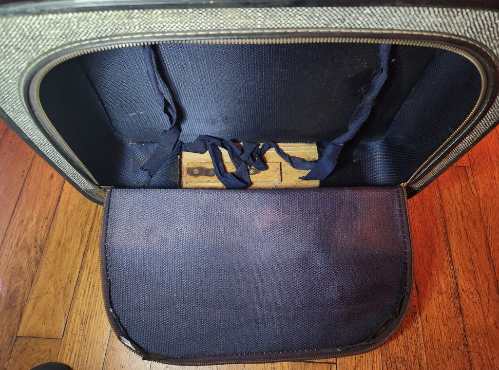 Vintage Tweed Look 50s/60s Suitcase