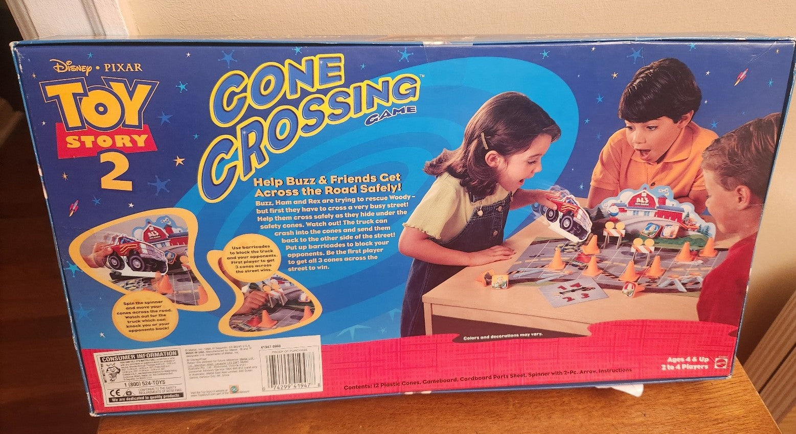 Toy Story 2 Cone Crossing Game 1999