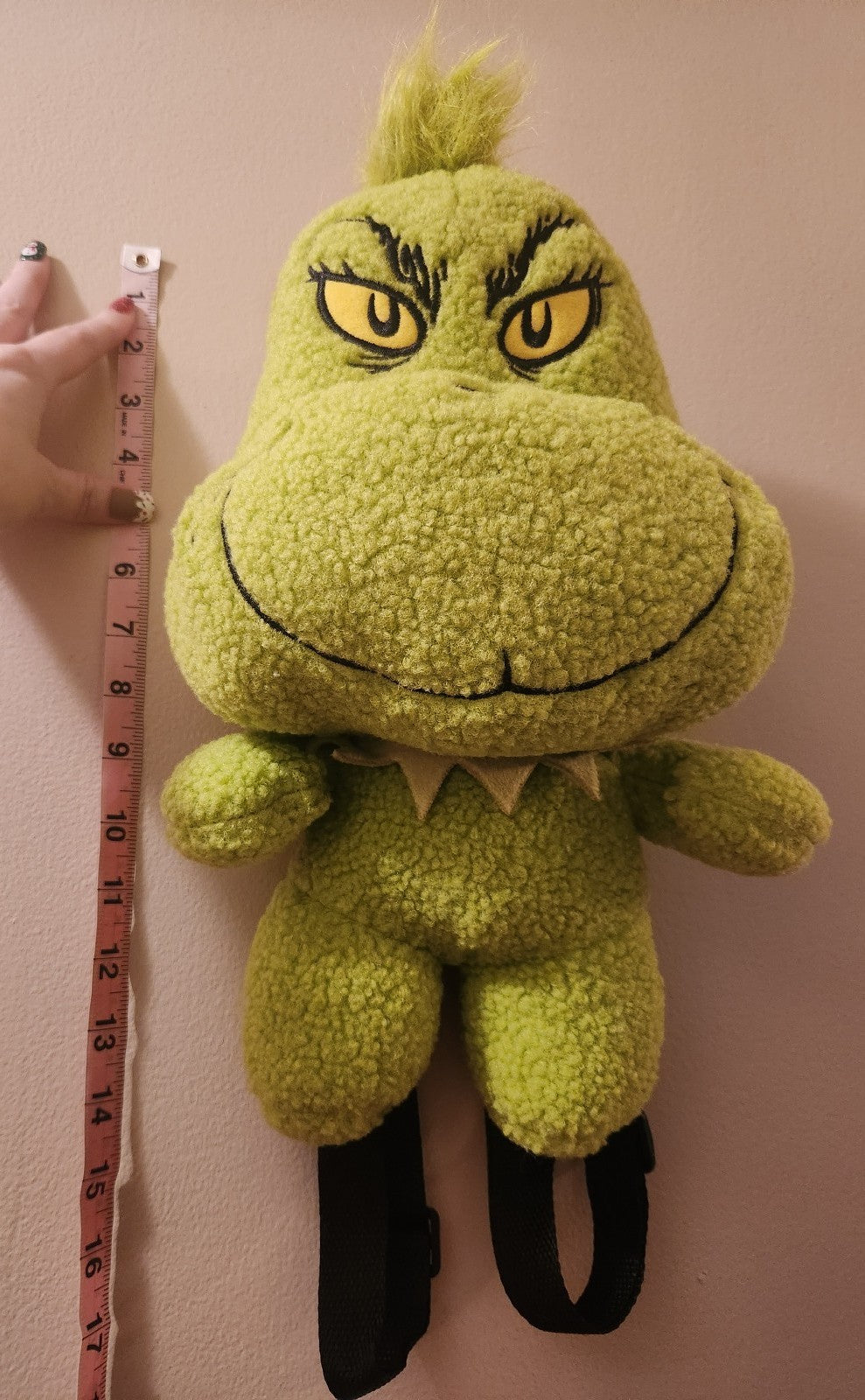 The Grinch Sherpa Plush Mini Backpack NWT