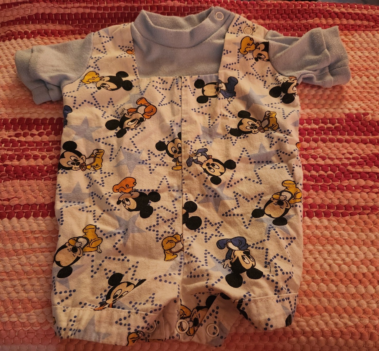 Vintage Disney Mickey Mouse Baby Romper 0/6 Months