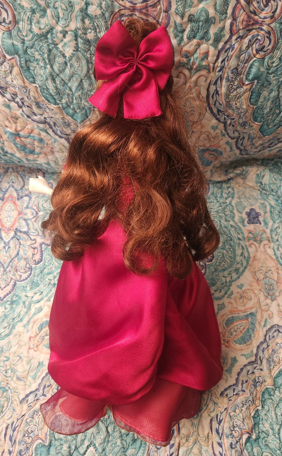 Disney Princess Belle Porcelain Doll 2003 Holiday Edition