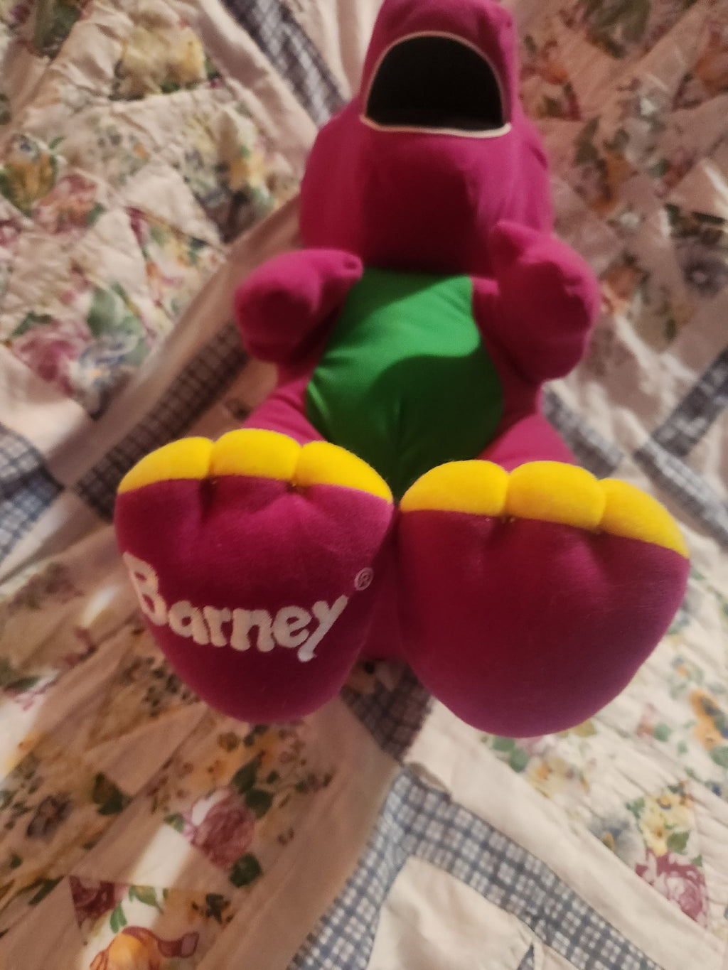 1996 Talking Barney Plush Toy