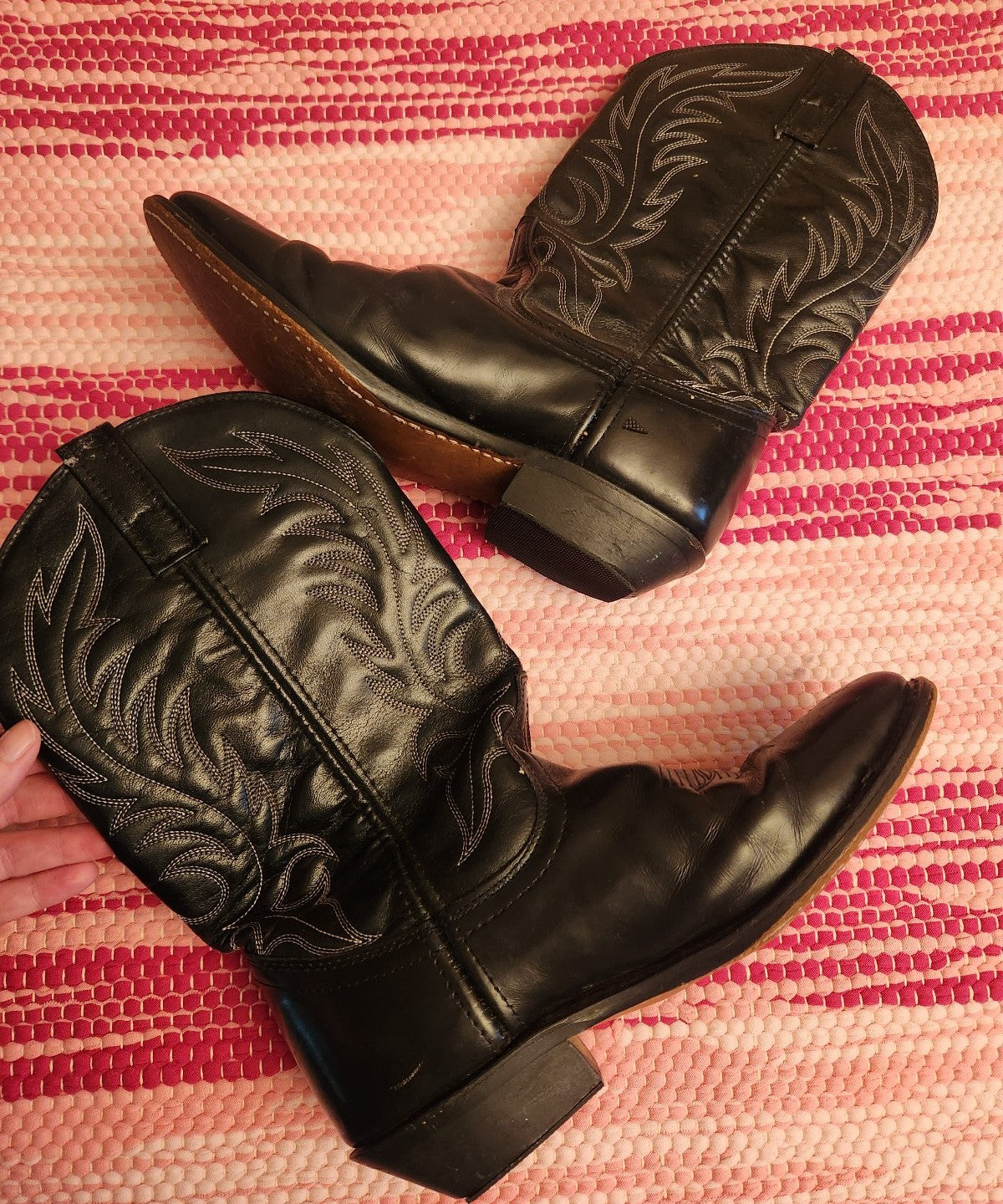 Laredo Black Cowboy Boots Womens Size 8
