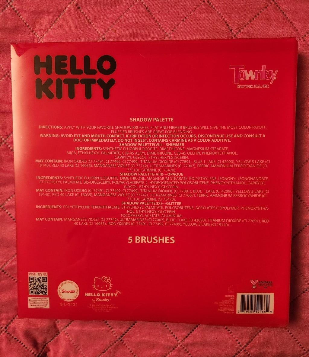 Hello Kitty Eye Shadow Palette & Brushes Set