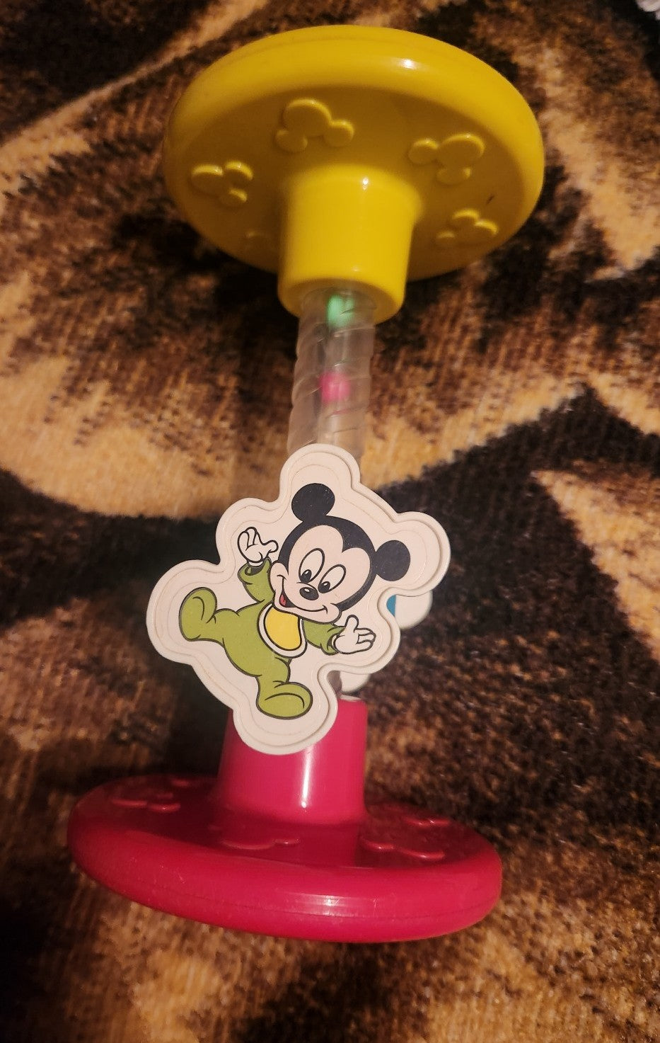 1990 Vintage Disney Flip N Twirl Rattle Toy