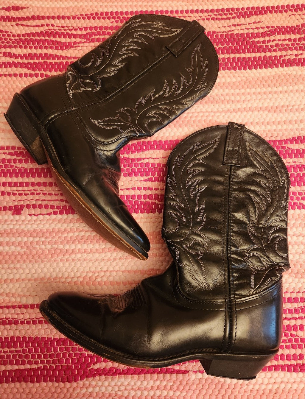 Laredo Black Cowboy Boots Womens Size 8