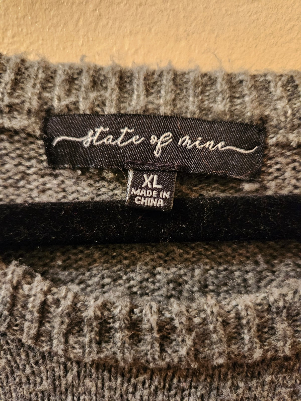 State Of Mine Womens Pumpkin Sweater XL