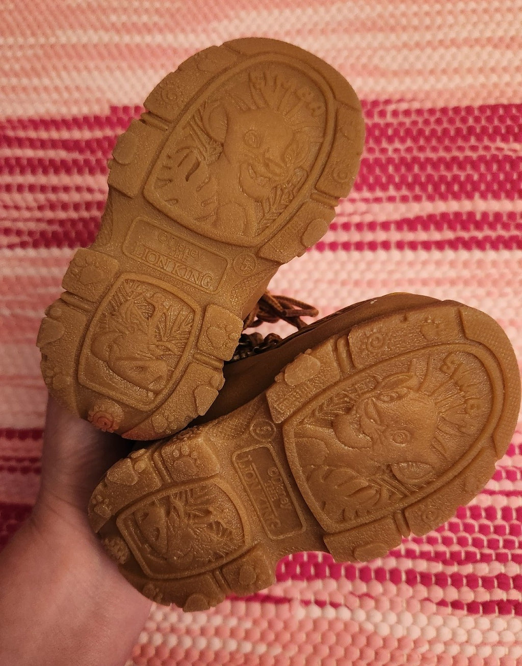 Disney Toddler Simba Lion King Lace Up Boots Size 5