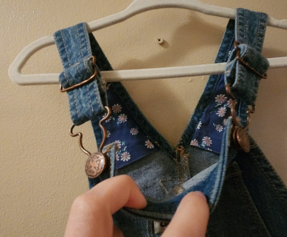 OshKosh Denim Floral Overalls 3T