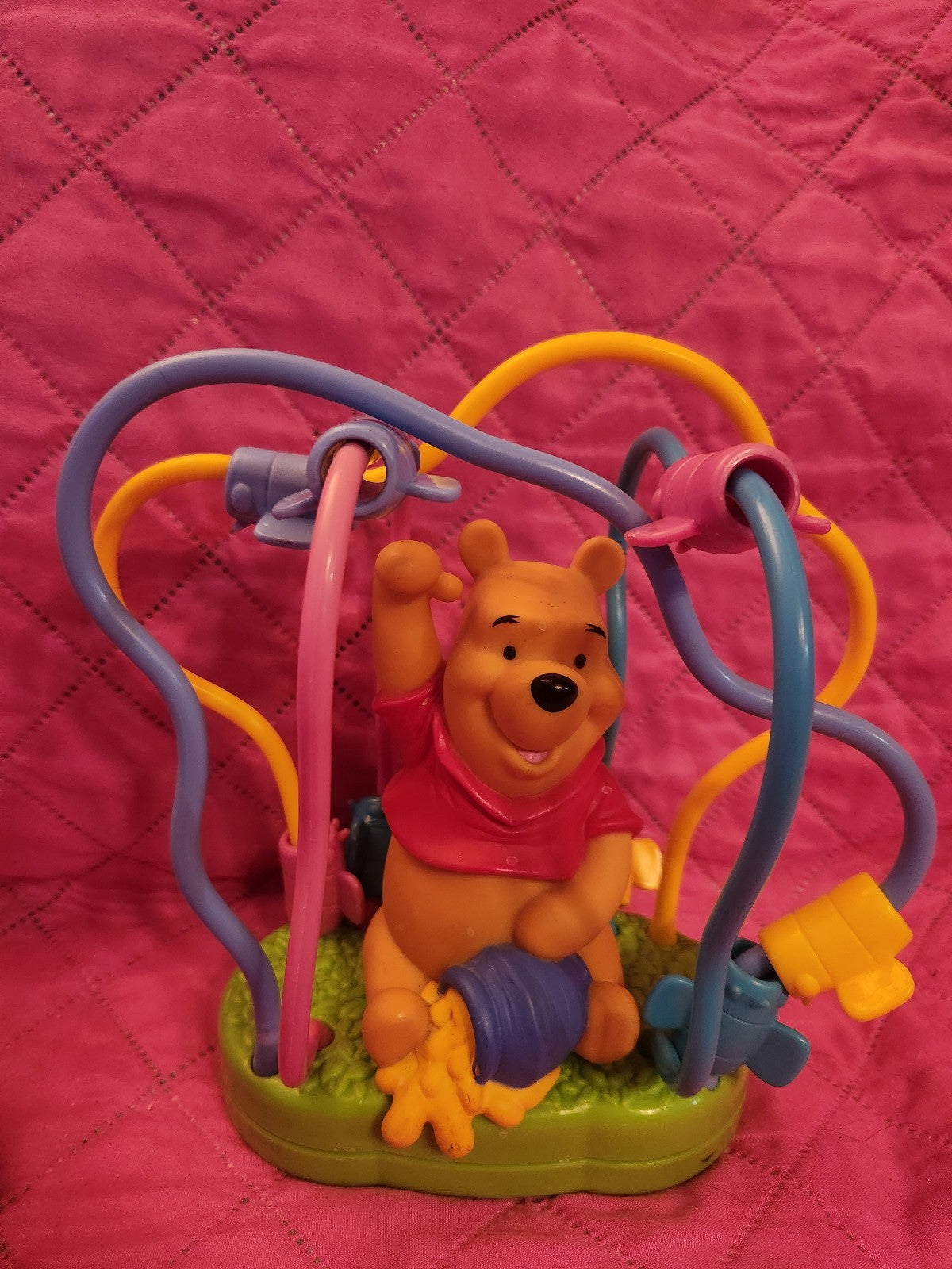 Vintage Winnie The Pooh Spin N Slide Toy