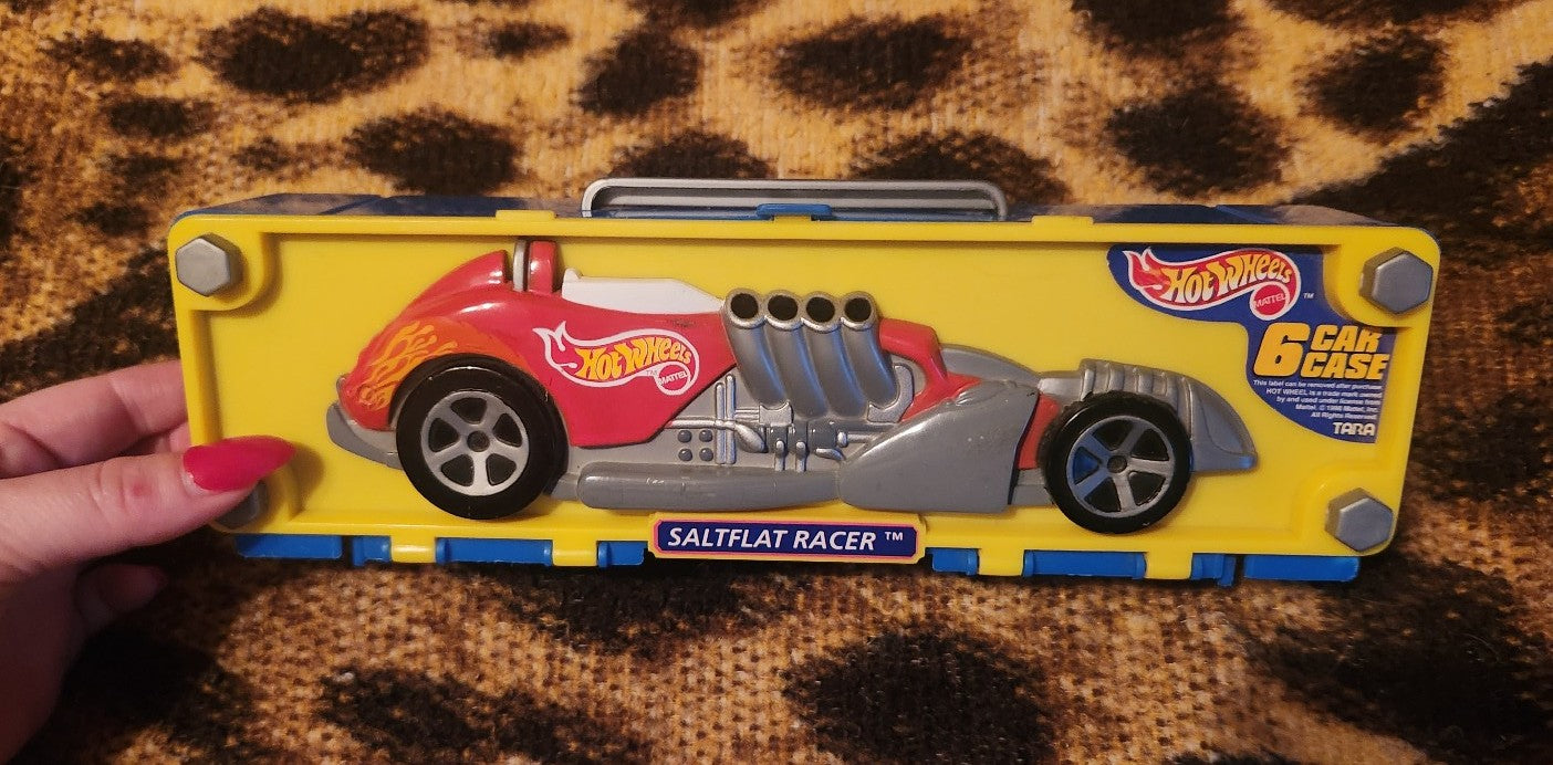 Hot Wheels 1998 Saltflat Racer Cars Carrying Case