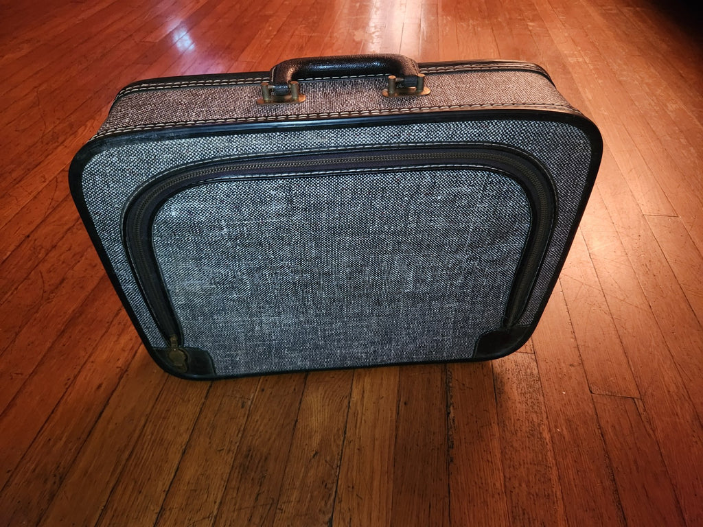 Vintage Tweed Look 50s/60s Suitcase