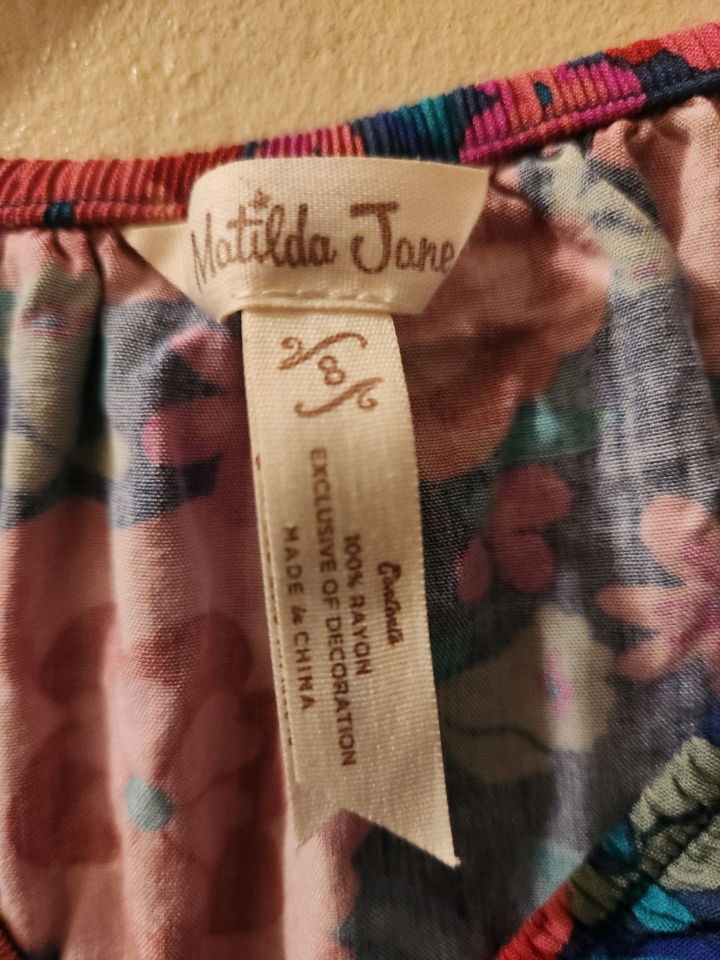 Matilda Jane Floral Top Size 8