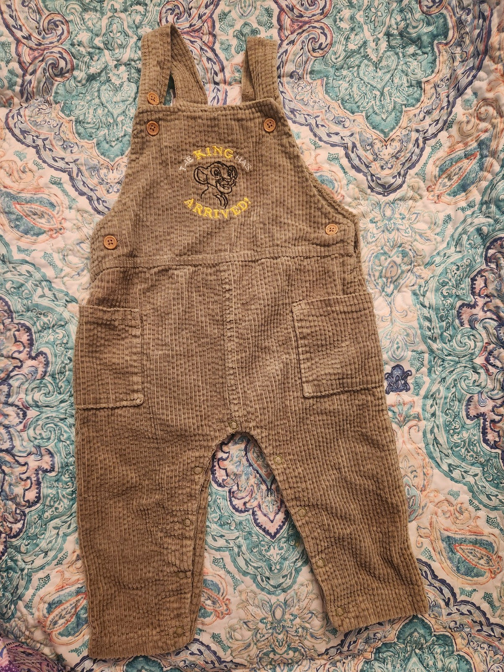 Disney Store Vintage Lion King Simba Overalls 18M
