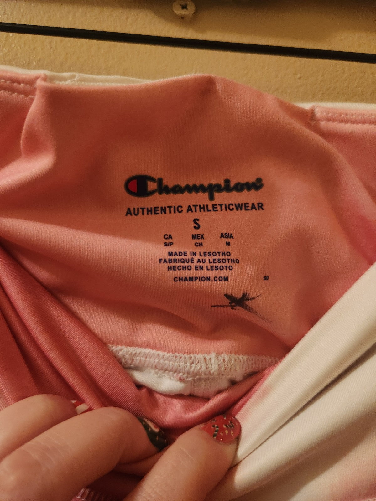 Champion Womens Leggings In Cloud Pink NWT Small