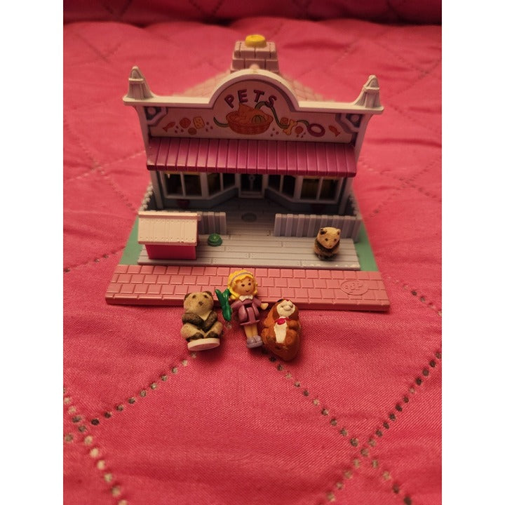 1993 Polly Pocket Pollyville Vintage Lot Pet Shop Bluebird Playset