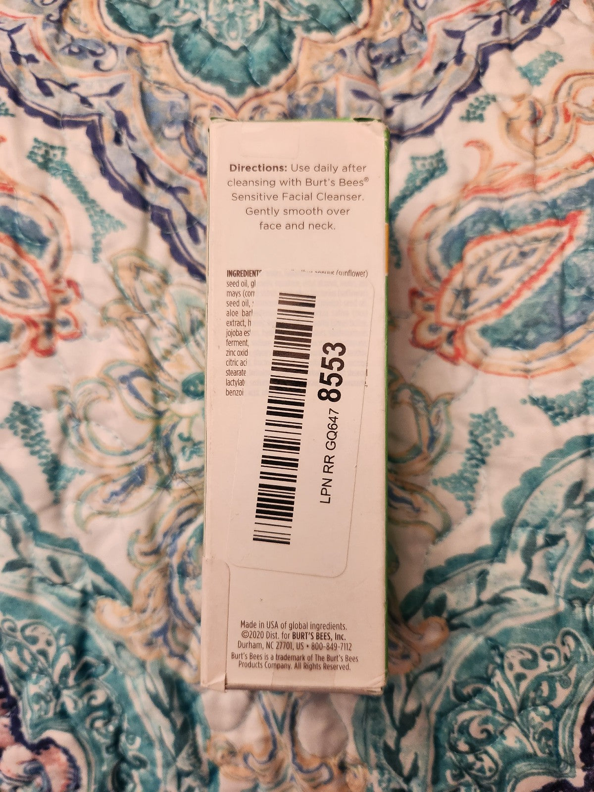 Burts Bees Calming Day Lotion NWT