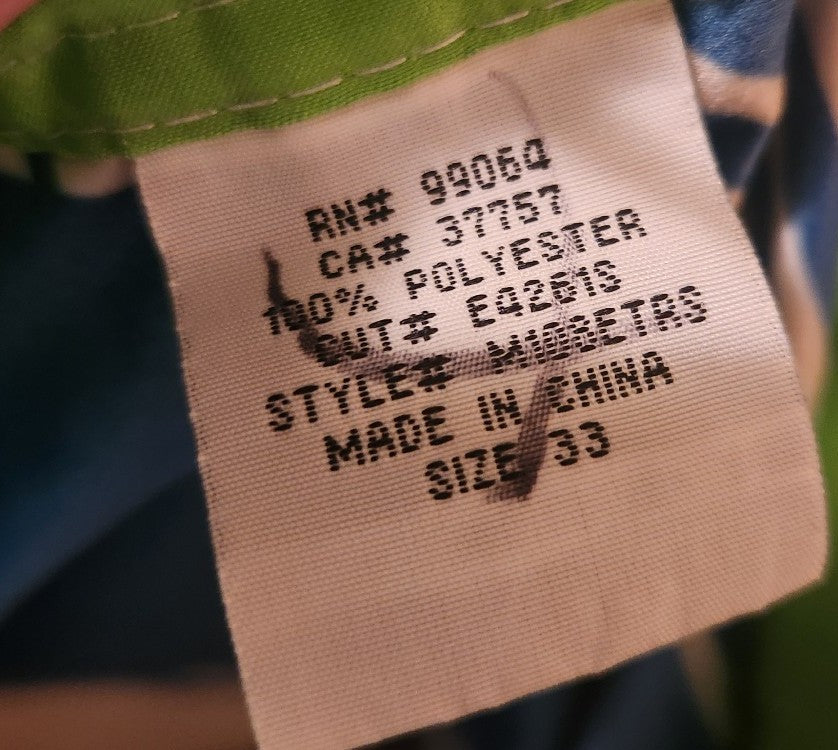 Billabong Mens Blue Stripe Boardshorts Size 33