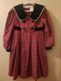Bonnie Jean Girls Vintage Plaid Dress Size 5