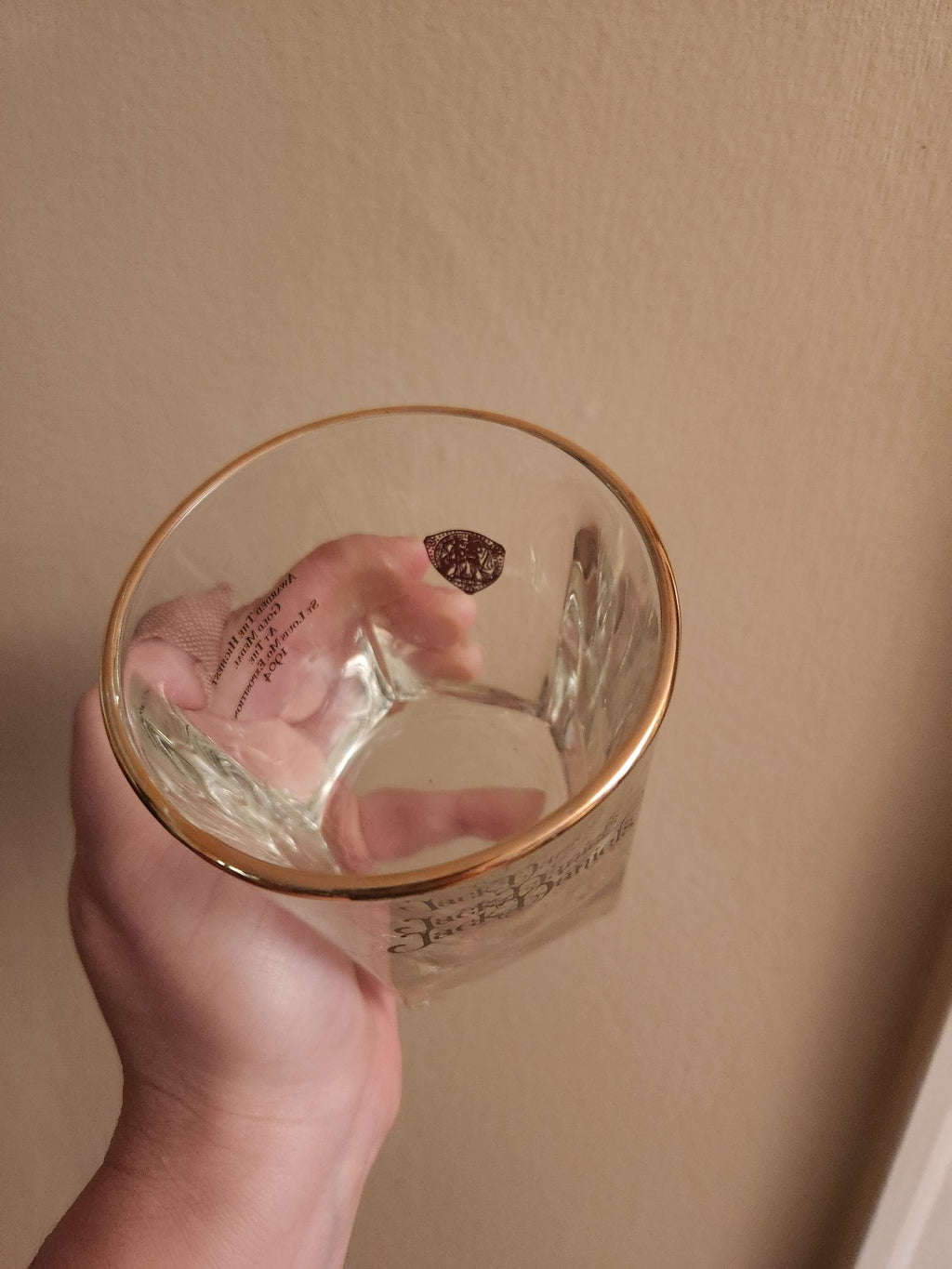 Jack Daniel's Gold Rimmed Glass Set