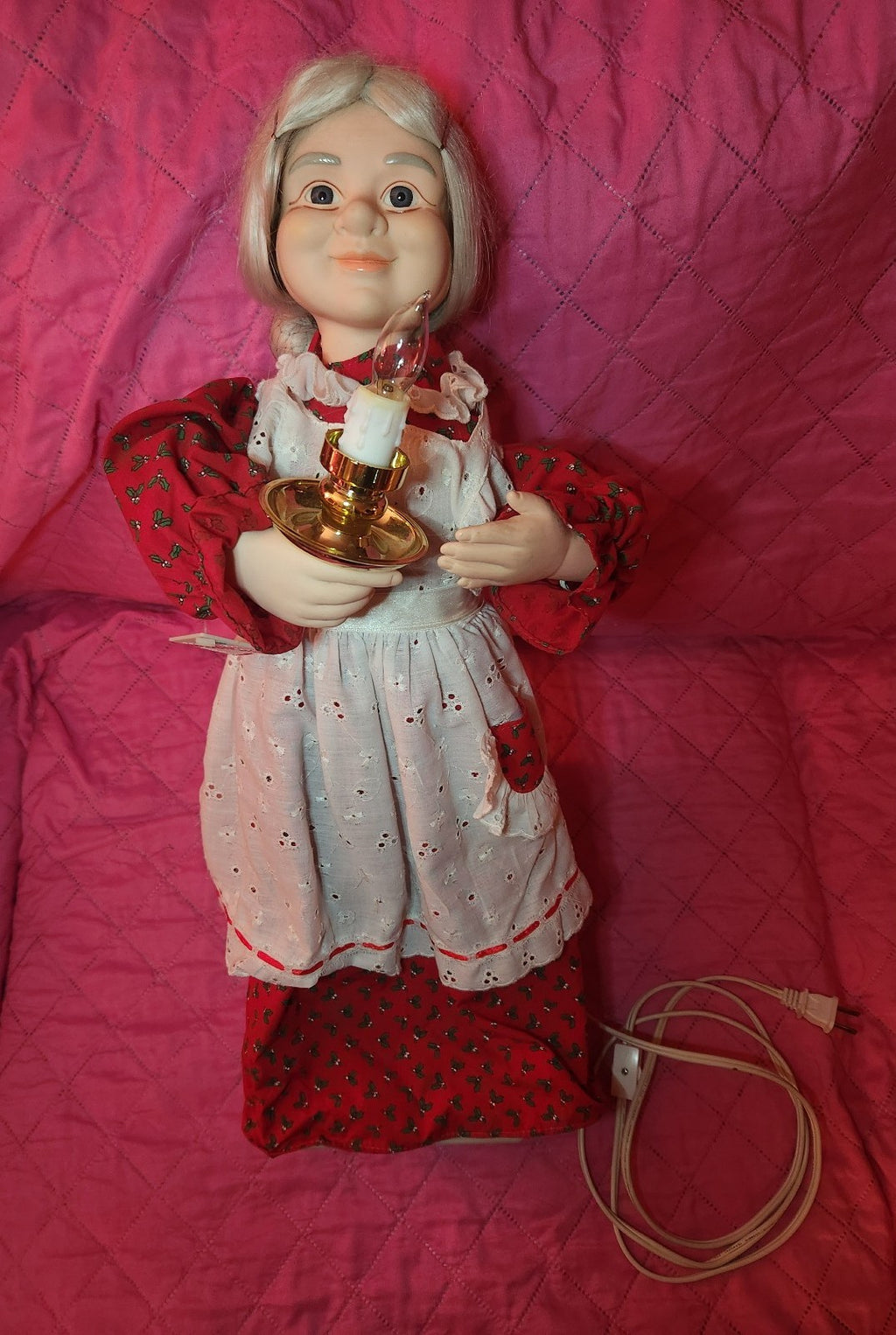 Mrs Santa Claus Vintage Animated Telco Motionette