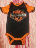Baby Harley Davidson Onesie Size 3-6 Months