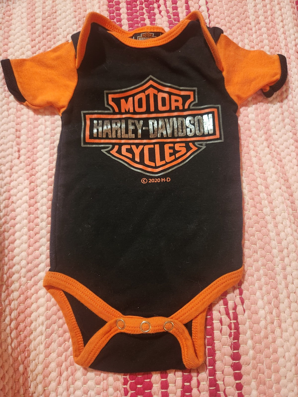 Baby Harley Davidson Onesie Size 3-6 Months