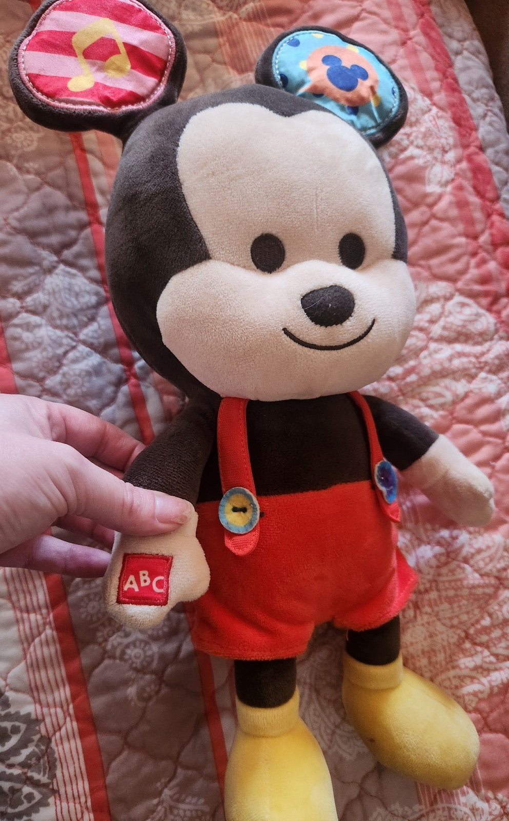 Disney Hooyay Hug & Play Talking Mickey Mouse Plush
