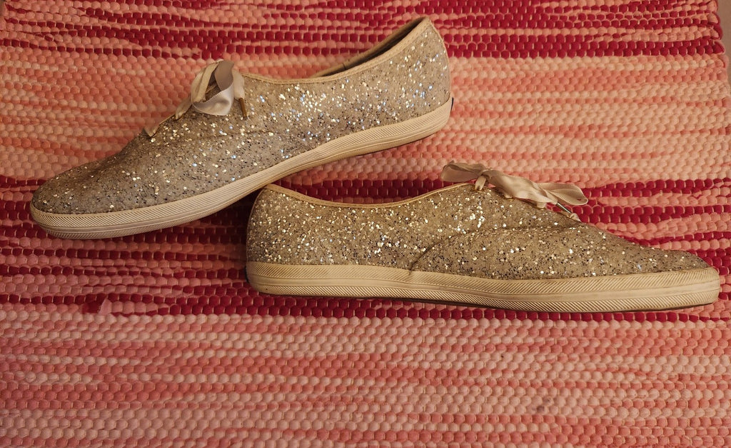 Keds For Kate Spade Champion Glitter Sneakers Size 11