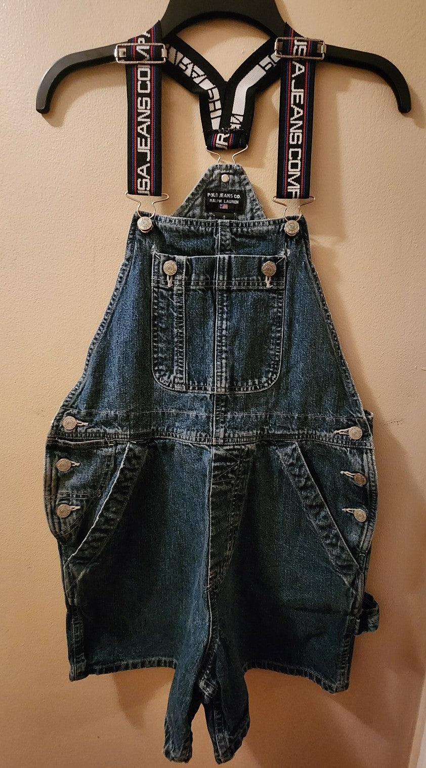 Polo Ralph Lauren 90s Vintage Denim Overalls Size Small