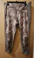 Athleta Gray Essex Camo Hybrid Tight Leggings XL
