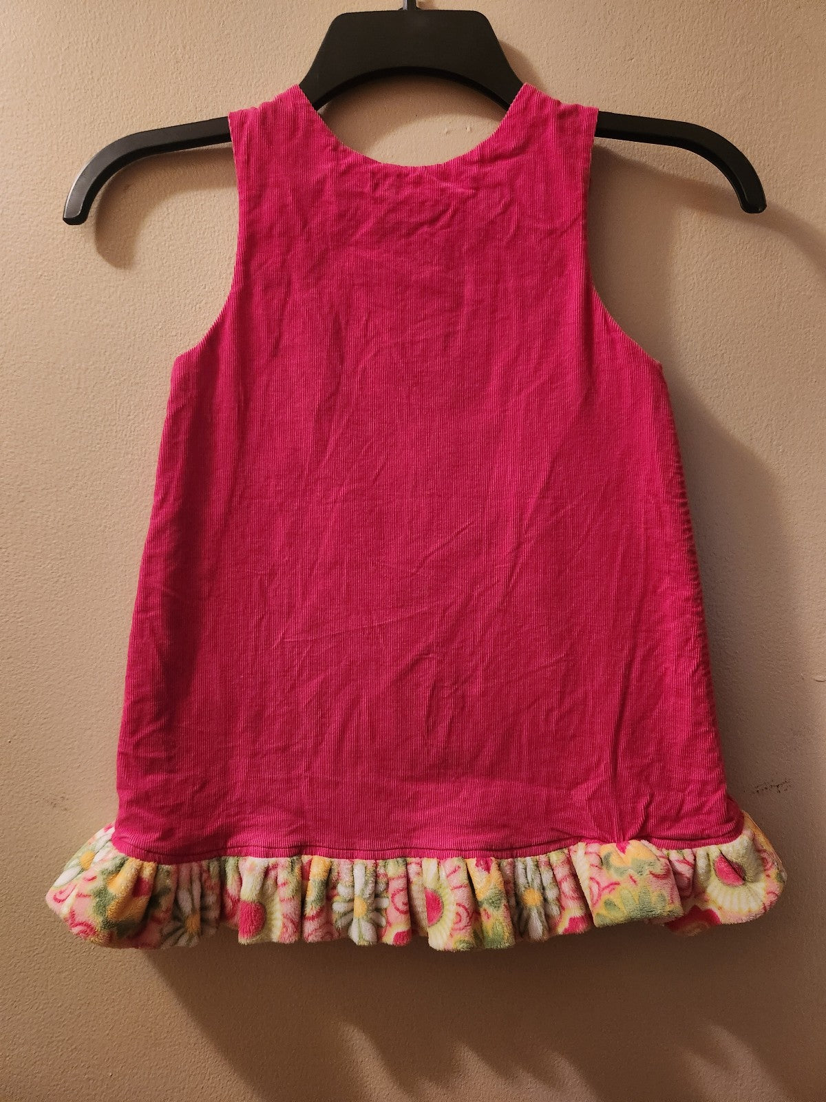 Vintage The Bailey Boys Pink Corduroy Owl Dress 4T