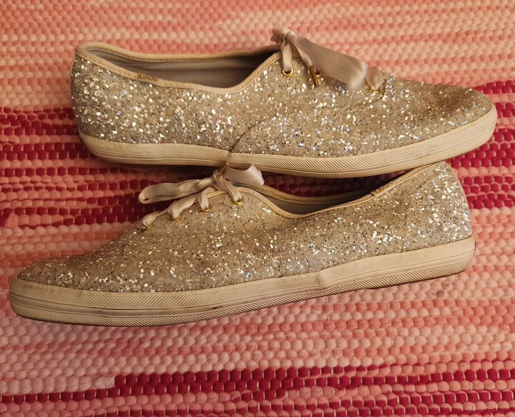 Keds For Kate Spade Champion Glitter Sneakers Size 11