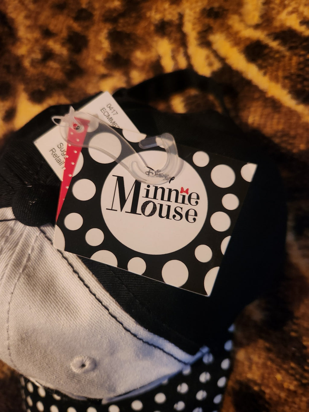 Disney Minnie Mouse Polka Dot Hat NWT