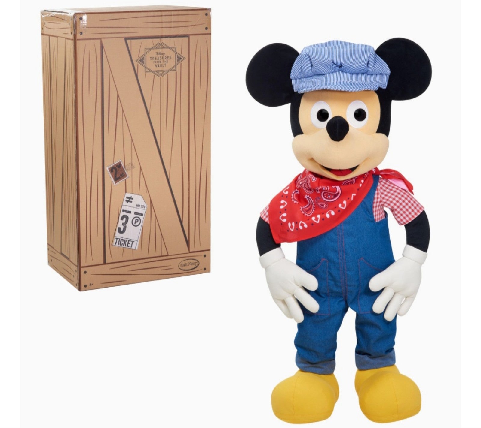 Disney Treasures From The Vault Limited Edition Engineer Mickey Mouse Plush NWT